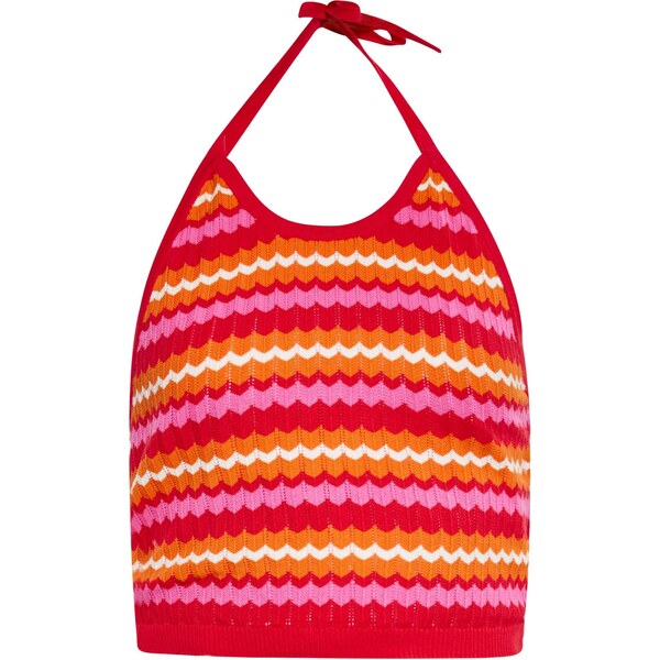 IZIA Vyšívaný top oranžová / ružová / červená / biela 65643041