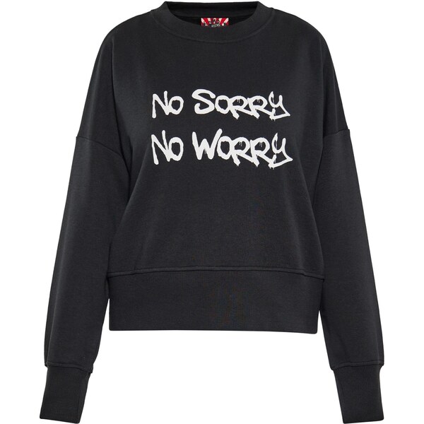 myMo ROCKS Mikina čierna / biela 65871591