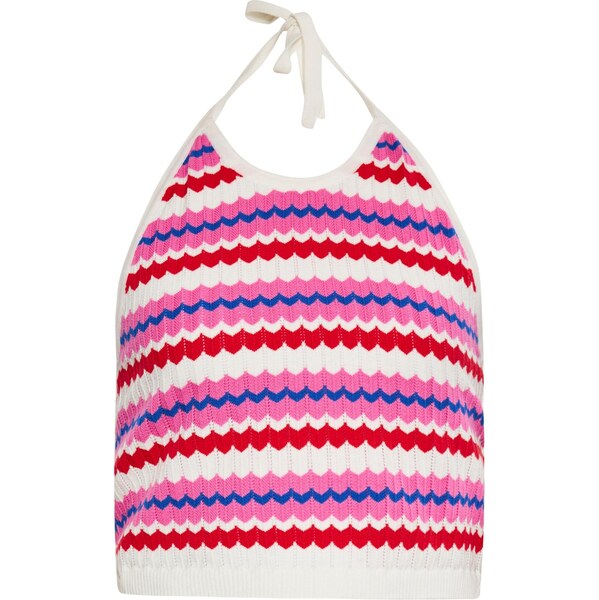 IZIA Vyšívaný top fialová / ružová / červená / biela 65643043