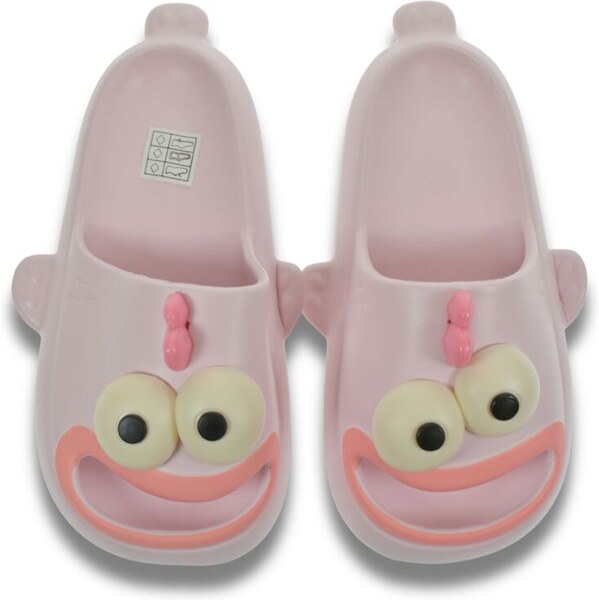 JOHN-C Detské ružové šľapky FUNNY FACE 63471238