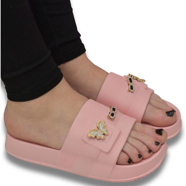 JOHN-C Dámske ružové šľapky SUMMER 63471244