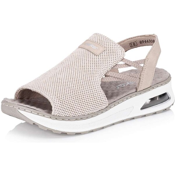 Dámske sandále RIEKER 65661-60 béžová S5 63473390
