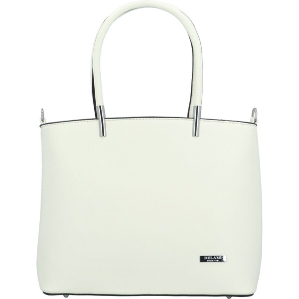 Dámska kabelka na rameno biela - Delami Aurora biela 63541091