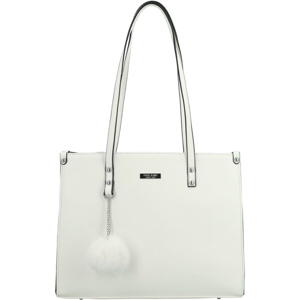Dámska kabelka na rameno biela - Delami Sabin biela 63815818