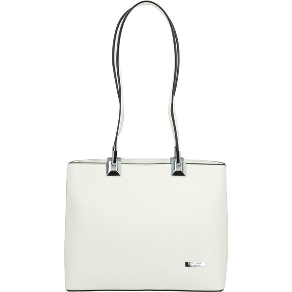 Dámska kabelka na rameno biela - Delami Velvet Touch biela 63500770