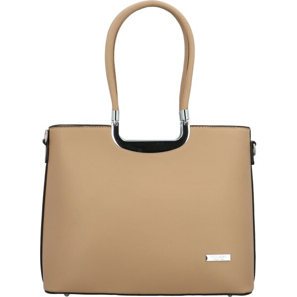 Dámska kabelka do ruky béžová - Delami Bella Rosa béžová 63500743