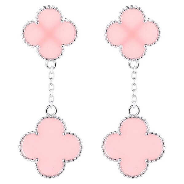 MAJYA Strieborné náušnice LUCKY LIZ pink 11848 64810857