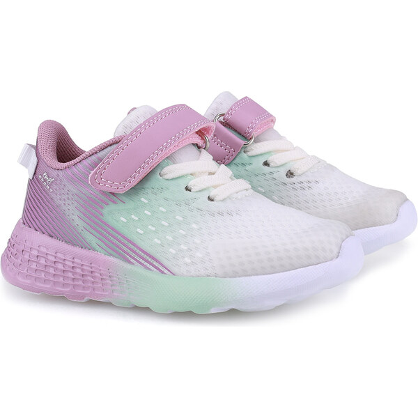 Emel Sport Dievčenské tenisky na suchý zips E 4228-1 Ružovo-Matové 63692747