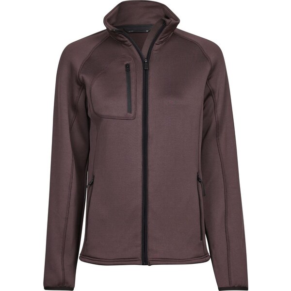 Dámska elastická fleecová bunda s hladkým povrchom Tee Jays 62678028