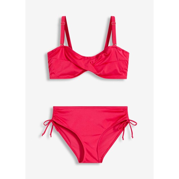 bonprix Bikiny (2-dielne) z lesklého materiálu, farba ružová 63477621