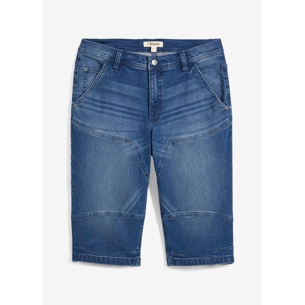 bonprix Džínsové bermudy, dlhé, Regular Fit, farba modrá 63477641