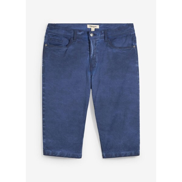 bonprix Strečové dlhé bermudy, vyšúchaný vzhľad, Regular Fit, farba 63477680