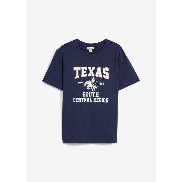 bonprix Tričko z čistej bio bavlny, farba modrá 63477684