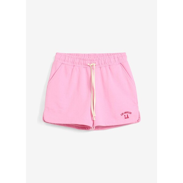 bonprix Teplákové šortky z čistej bio bavlny, farba ružová 63477872