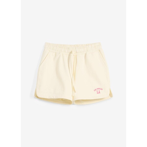 bonprix Teplákové šortky z čistej bio bavlny, farba biela 63477921