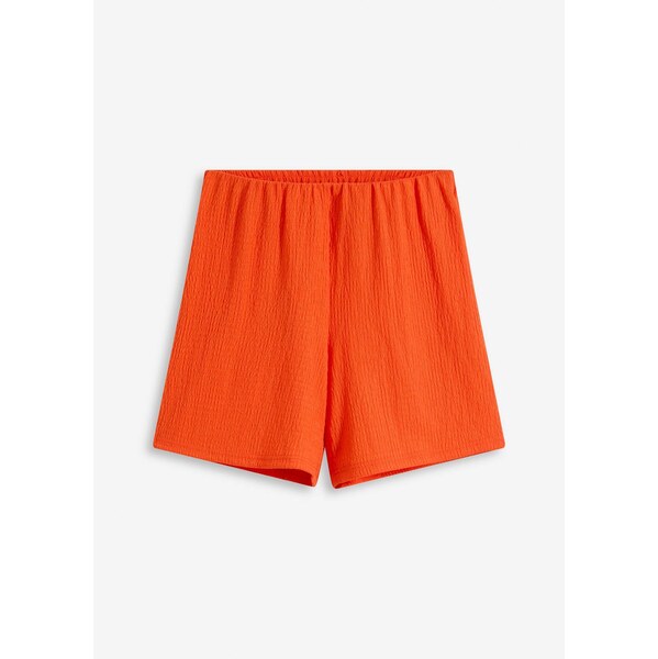 bonprix Džersejové šortky z ľahkého krepu, farba oranžová 63478097