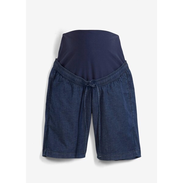 bonprix Materské šortky z ľahkého strečového denimu, farba modrá 63478122