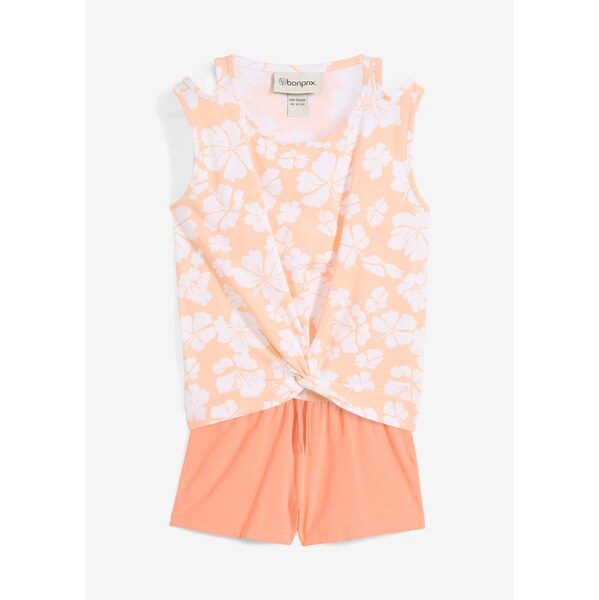 bonprix Top a krátke nohavice (2-dielna sada), farba oranžová 63478307