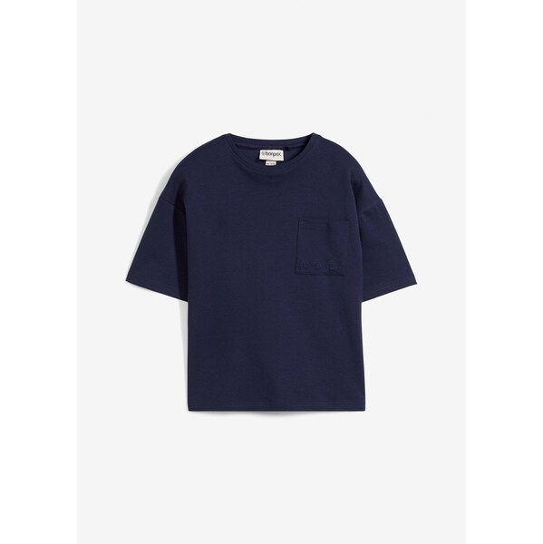 bonprix Tričko oversized s bio bavlnou, farba modrá 63478435