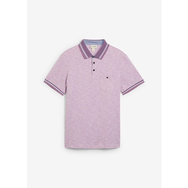 bonprix Polo tričko z čistej bavlny, farba fialová 63448426