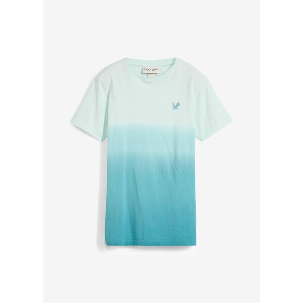 bonprix Tričko s farebným prielivom, z čistej bio bavlny, farba zelená 63478568