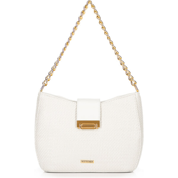 Wittchen Dámska pletená crossbody kabelka krémová 66066574