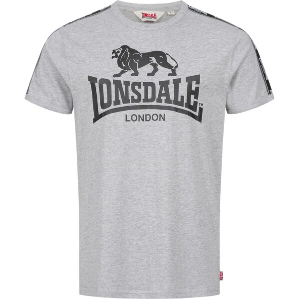 LONSDALE Tričko STOUR sivá / čierna 63694380