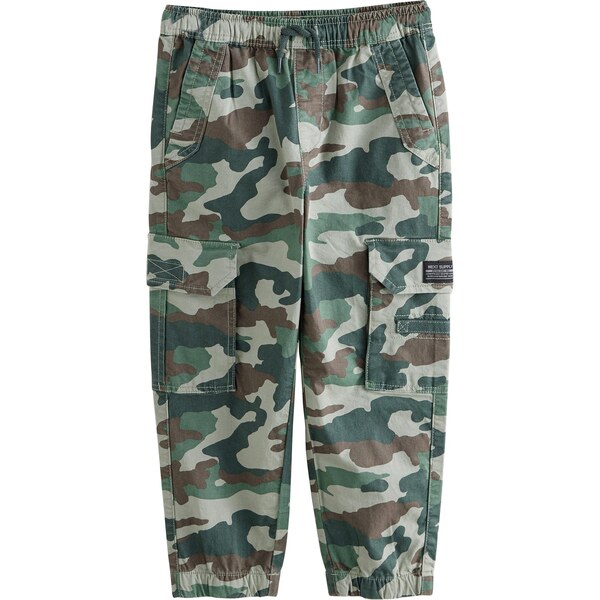 Next Nohavice hnedá / zelená / kaki / jedľová 64403784