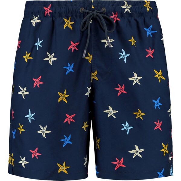 Shiwi Plavecké šortky Mike azúrová / tmavomodrá / žltá / grenadínová 63483155