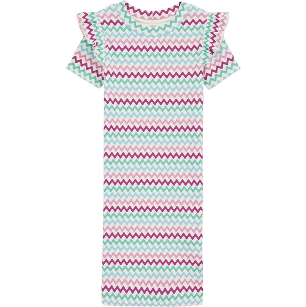 WE Fashion Šaty svetlomodrá / svetlozelená / fialová / biela 63694417