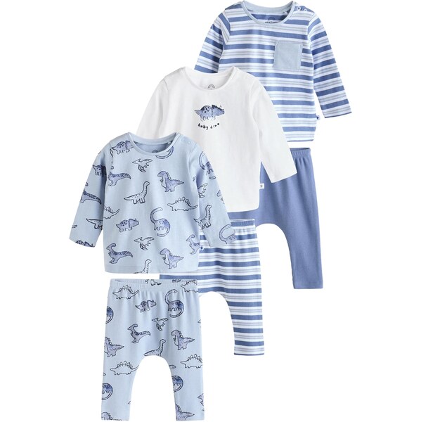 Next Set námornícka modrá / pastelovo modrá / biela 64293581