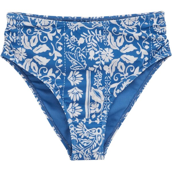 WE Fashion Bikinové nohavičky kráľovská modrá / biela 65878231