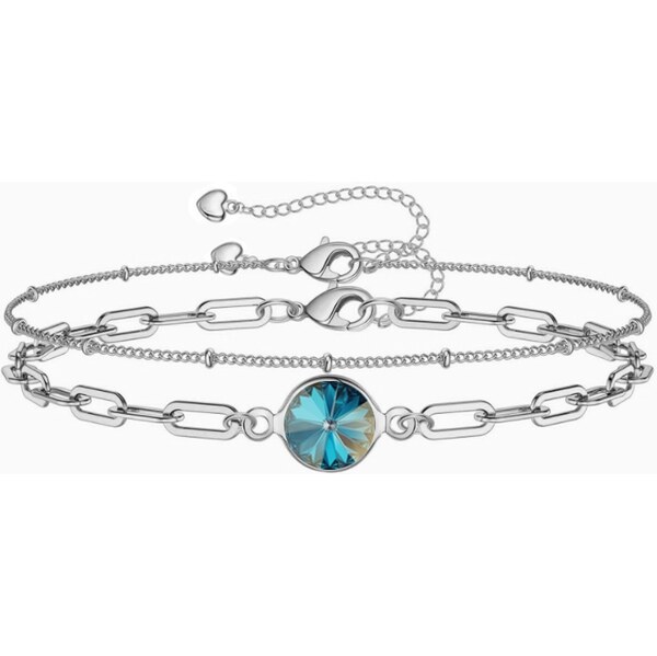 SWAROVSKI Elements Swarovski e. set dvoch náramkov na nohu/ruku Laguna 63488524