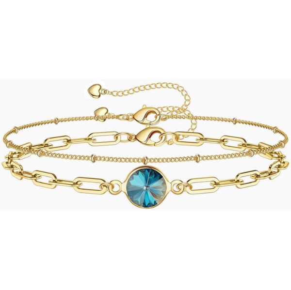 SWAROVSKI Elements Swarovski e. set zlatých náramkov na nohu/ruku 63488527