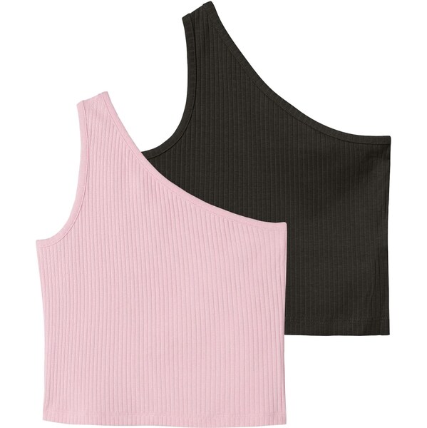 NAME IT Top NKFJolone ružová / čierna 63956593