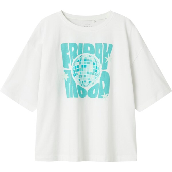 NAME IT Tričko NKFVEEN nefritová / biela 63490699