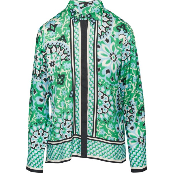 COMMA Blúzka svetlomodrá / svetložltá / nefritová / čierna 63490617