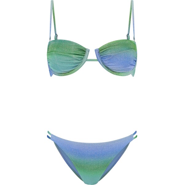 Shiwi Bikiny Demi modrá / zelená 65651699