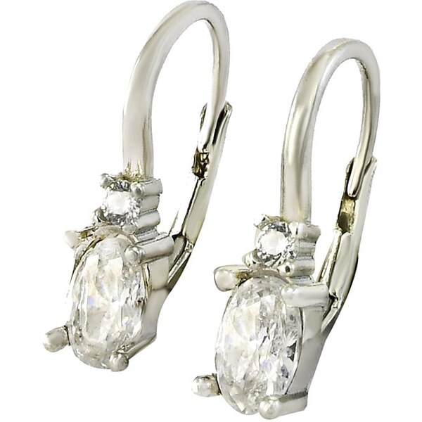 Strieborné náušnice Glare 762 63491428