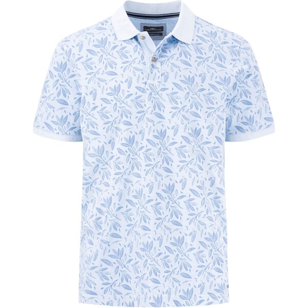 Pánska modrá kvetovaná bavlnená polokošeľa FYNCH-HATTON 63495507