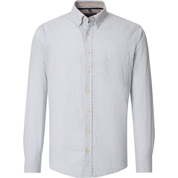 Pánska modrá ľanová košeľa s bavlnou CASA MODA 63495508