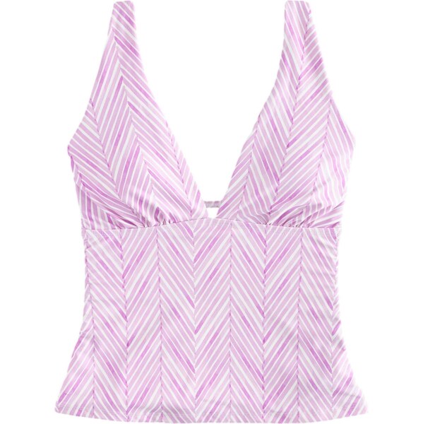 Next Tankinový top fialová / ružová / biela 65877049