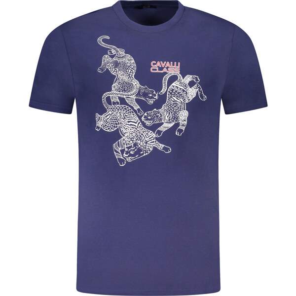Cavalli Class pánske tričko s krátkym rukávom modré 64711879