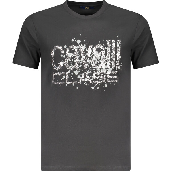 Čierne tričko Cavalli Class s krátkym rukávom 64703696