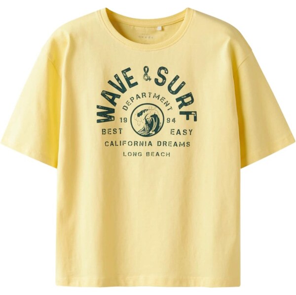 NAME IT Tričko NKMVICTOR citrónová žltá / čierna 63505596