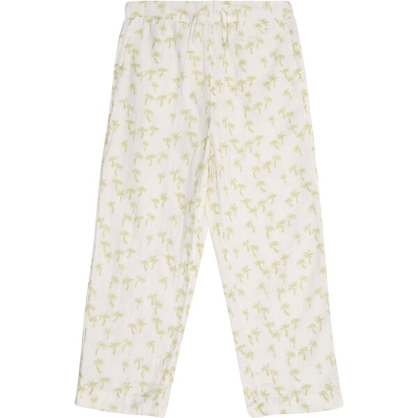 Only Mini Nohavice KMGPalm Thyra svetlosivá / limetová 63505982