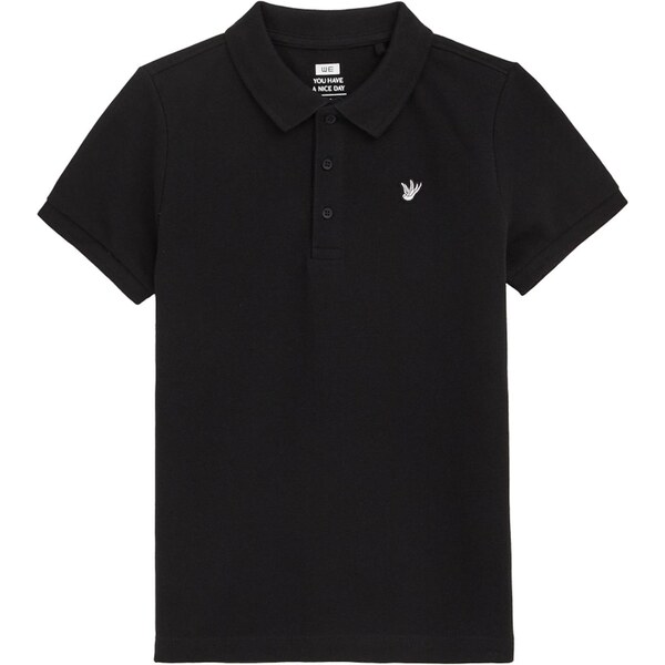 WE Fashion Tričko čierna / biela 54300895