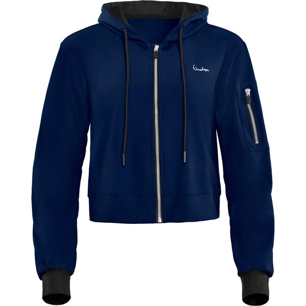 Winshape Športová mikina so zipsom J009C tmavomodrá 64017933