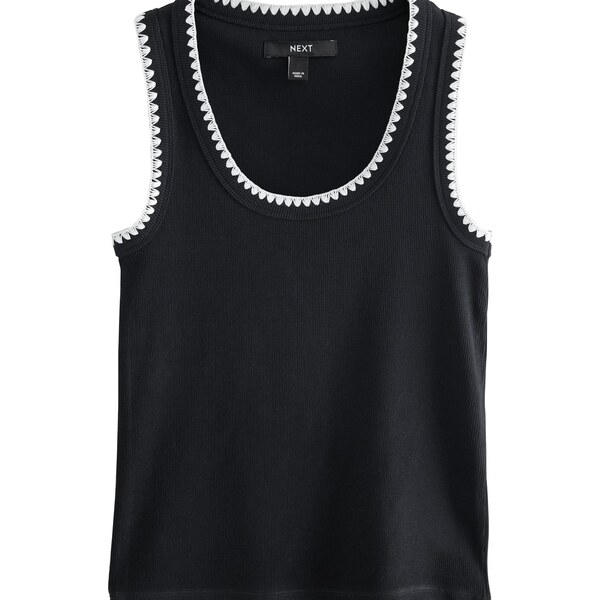 Next Vyšívaný top čierna 65843513