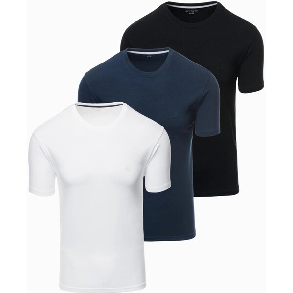 Ombre Clothing Trojbalenie bavlnených tričiek Z102 V2 63513480